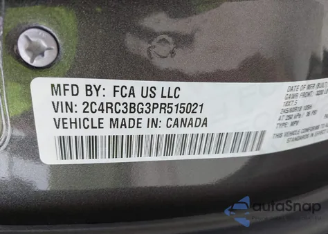 2023 Chrysler Pacifica Touring L Awd from USA, damaged, VIN 2C4RC3BG3PR515021